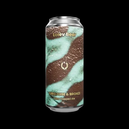 Turquoise & Bronze - Ultra Hopped Ale can