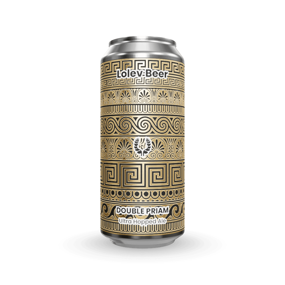 Double Priam beer can