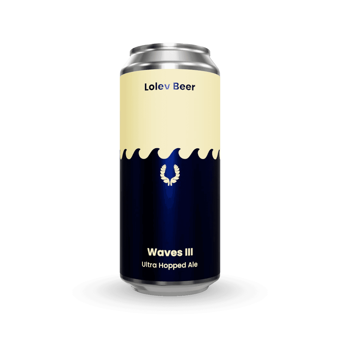 Waves III beer can